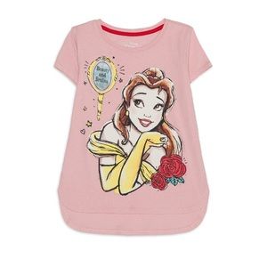 Beauty and the Beast Girls 3D & Glitter T-Shirt